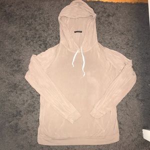 Brandy Melville tan Layla hoodie